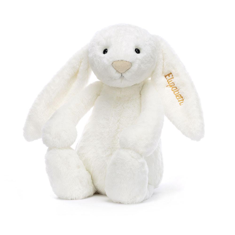 Králíček Jellycat Plyšáci Bashful Luxe Bunny Luna Huge,31cm x 12cm x 9cm Bílé | QWHTF-1763