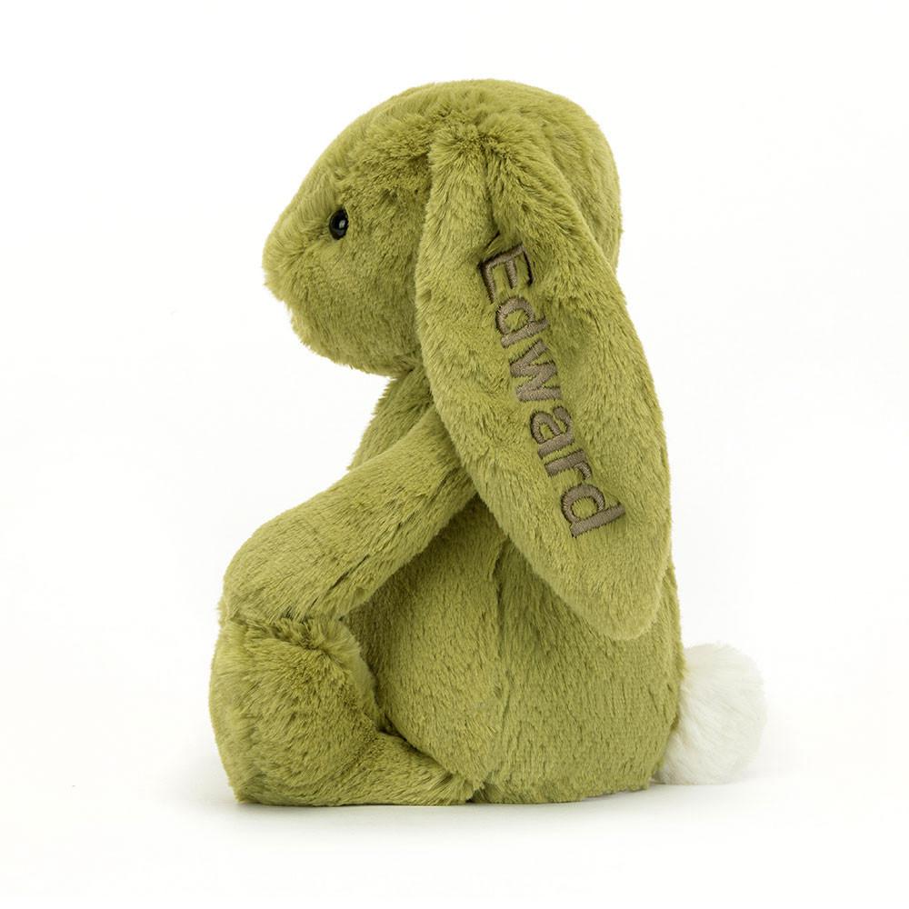 Králíček Jellycat Plyšáci Bashful Moss Bunny Medium,31cm x 12cm x 9cm Zelene | OLKMR-1732