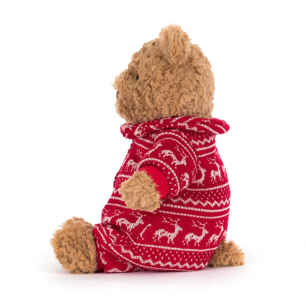 Medvídci Jellycat Plyšáci Bartholomew Winter Pyjamas,26cm x 12cm x 8cm Hnědé | SDYJR-6097