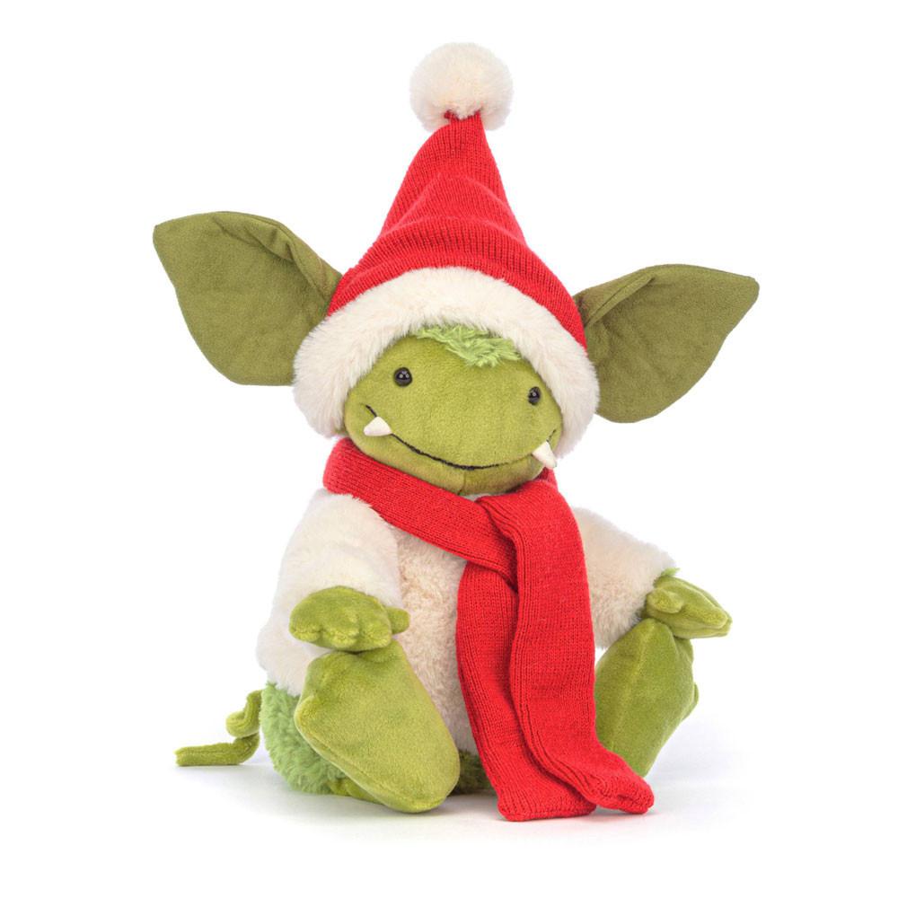 Mýtická Stvoření Jellycat Plyšáci Christmas Grizzo,30cm x 10cm x 9cm Zelene | CWOAV-2596