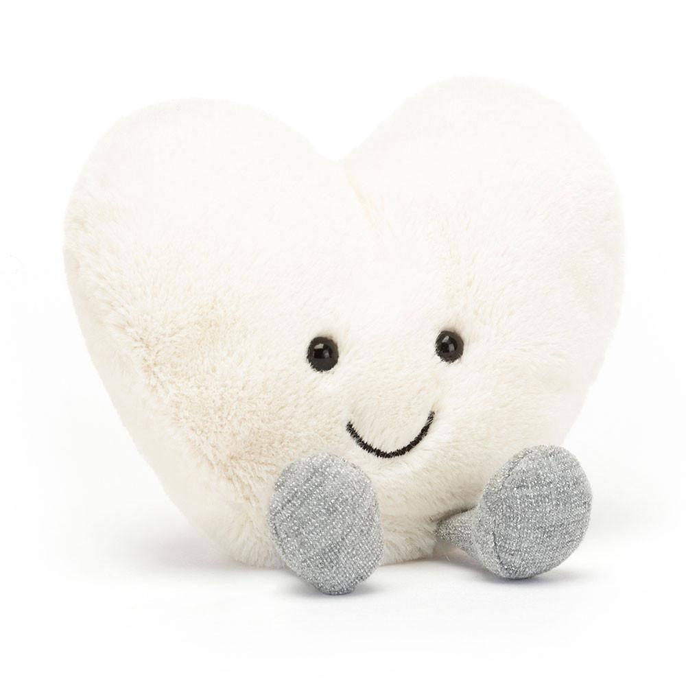 Objekty Jellycat Plyšáci Amuseables Cream Heart,11cm x 12cm x 4cm Bílé | TGKSO-3265