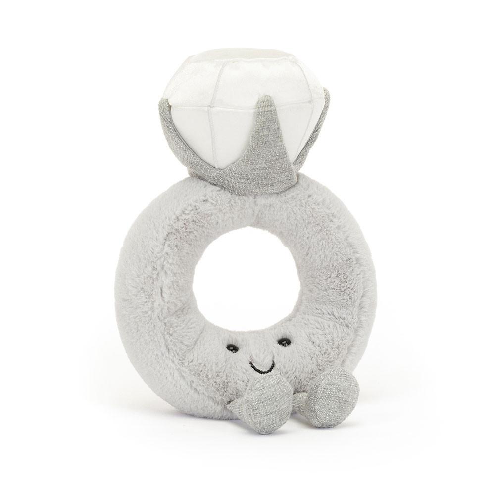 Objekty Jellycat Plyšáci Amuseables Diamond Ring,20cm x 12cm x 5cm Šedé | NQPRV-7509