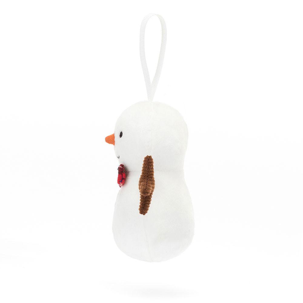 Objekty Jellycat Plyšáci Amuseables Festive Folly Snowman,15cm x 6cm x 5cm Bílé | UWXVF-6958