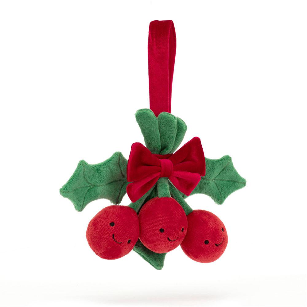 Objekty Jellycat Plyšáci Amuseables Holly,15cm x 19cm x 4cm Červené | APBOW-4238