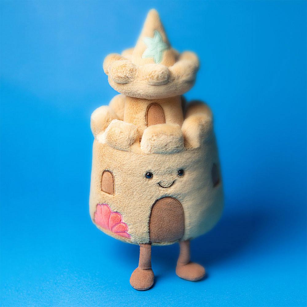Objekty Jellycat Plyšáci Amuseables Sandcastle,29cm x 15cm x 14cm Béžový | SNJDQ-8320