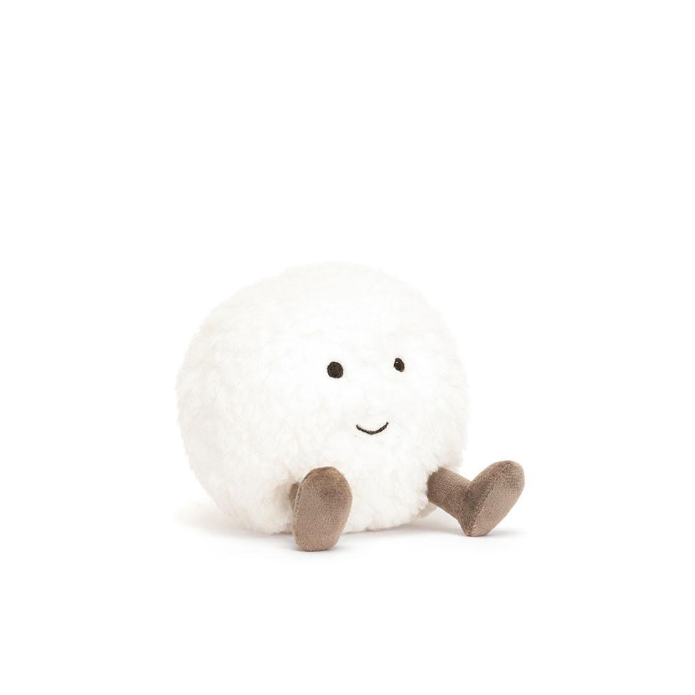 Objekty Jellycat Plyšáci Amuseables Snowball,10cm x 9cm x 8cm Bílé | JTBLE-8615
