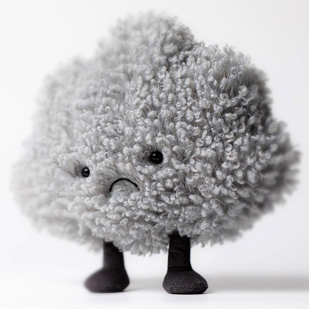 Objekty Jellycat Plyšáci Amuseables Storm Cloud,23cm x 26cm x 11cm Šedé | TCANY-7204