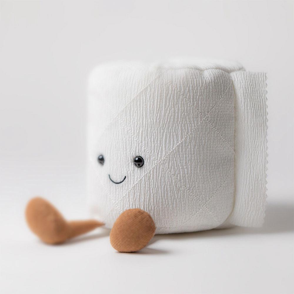 Objekty Jellycat Plyšáci Amuseables Toilet Roll,15cm x 12cm x 12cm Bílé | AQKWU-8450