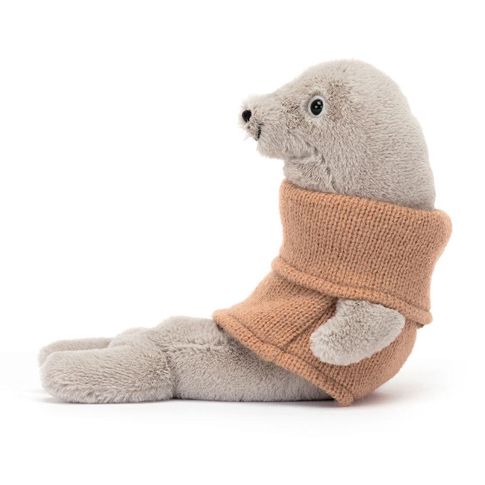 Oceán Jellycat Plyšáci Cozy Crew Seal,14cm x 5cm x 13cm Béžový | QHYOD-5473
