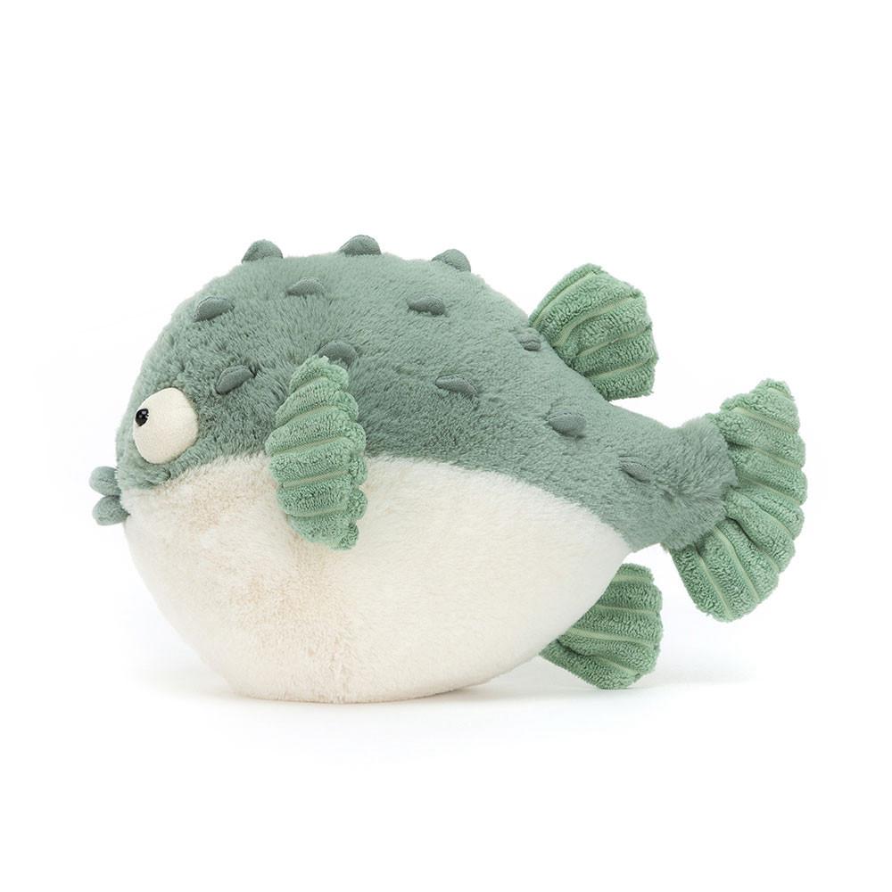 Oceán Jellycat Plyšáci Pacey Pufferfish,16cm x 12cm x 23cm Zelene | AQJLS-6203
