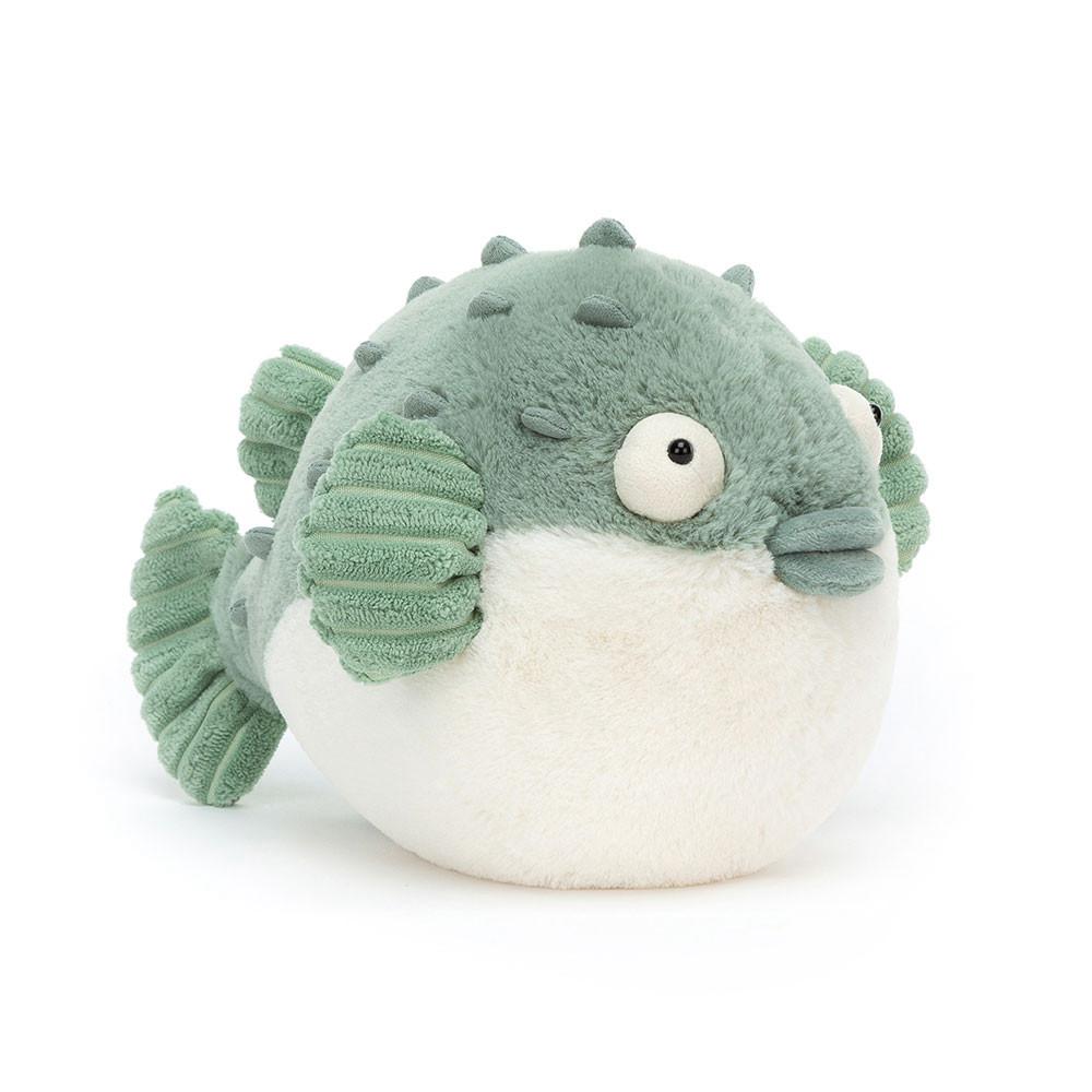 Oceán Jellycat Plyšáci Pacey Pufferfish,16cm x 12cm x 23cm Zelene | AQJLS-6203
