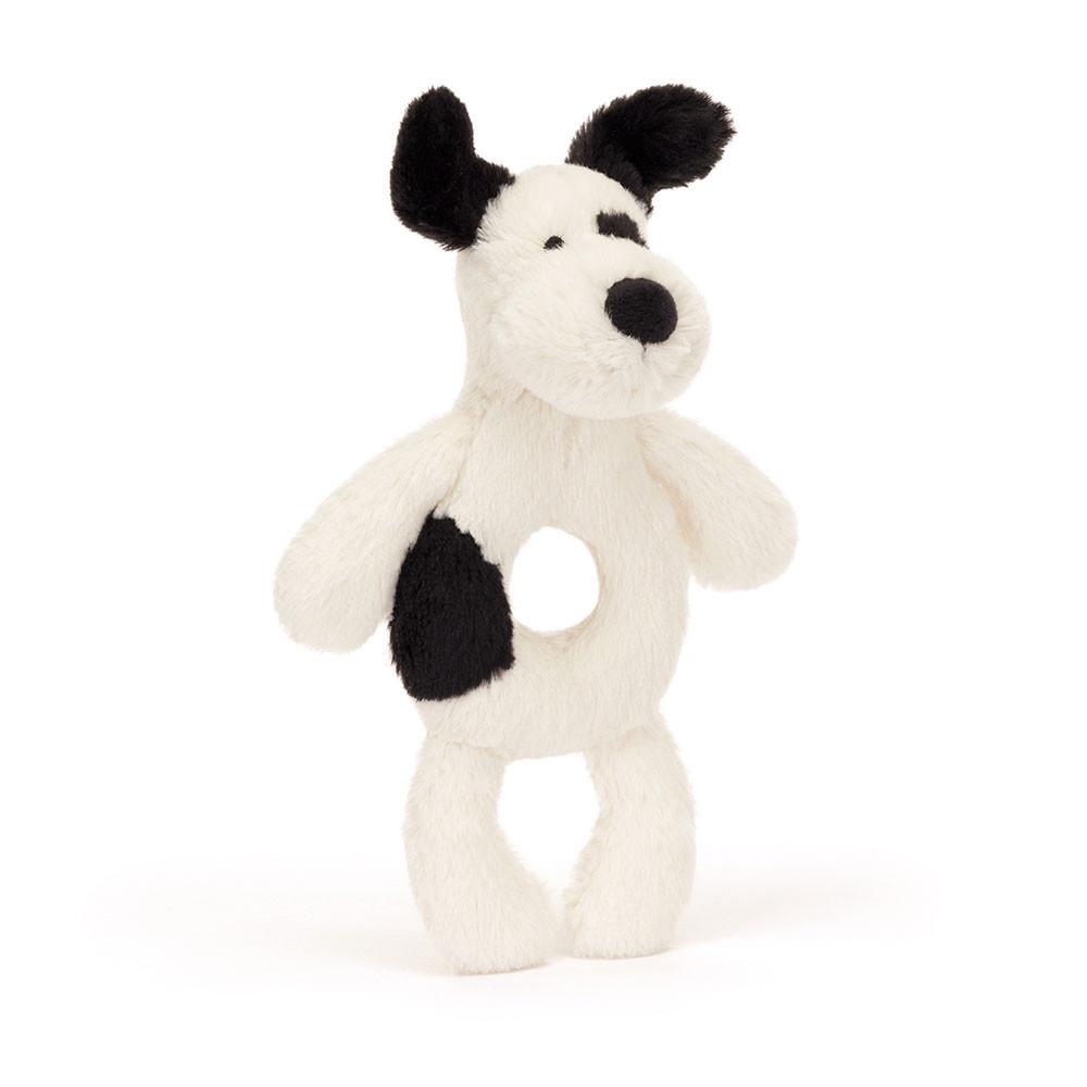 Pejsci Jellycat Bashful Puppy Ring Rattle,18cm x 8cm x 2cm Bílé | TMGPZ-3209