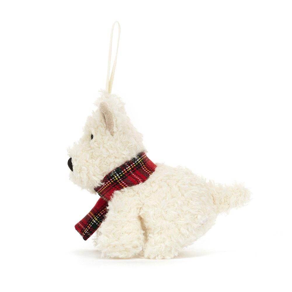 Pejsci Jellycat Plyšáci Munro Scottie Decoration,4.3in x 2.4in x 2.0in Bílé | LGQYM-2358