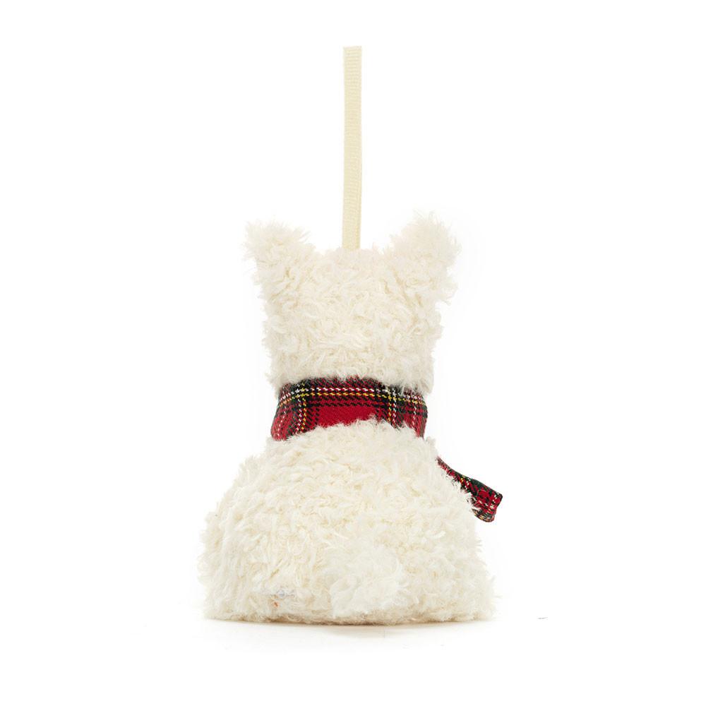 Pejsci Jellycat Plyšáci Munro Scottie Decoration,4.3in x 2.4in x 2.0in Bílé | LGQYM-2358