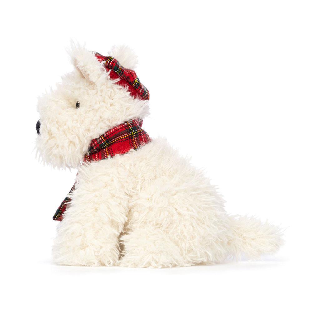 Pejsci Jellycat Plyšáci Winter Warmer Munro Scottie,8.3in x 4.7in x 5.9in Bílé | WXHPS-0529