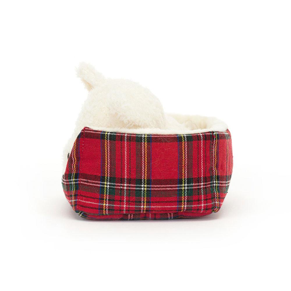 Pet Jellycat Plyšáci Napping Nipper Westie,10cm x 15cm x 12cm Bílé | JQPZI-8204