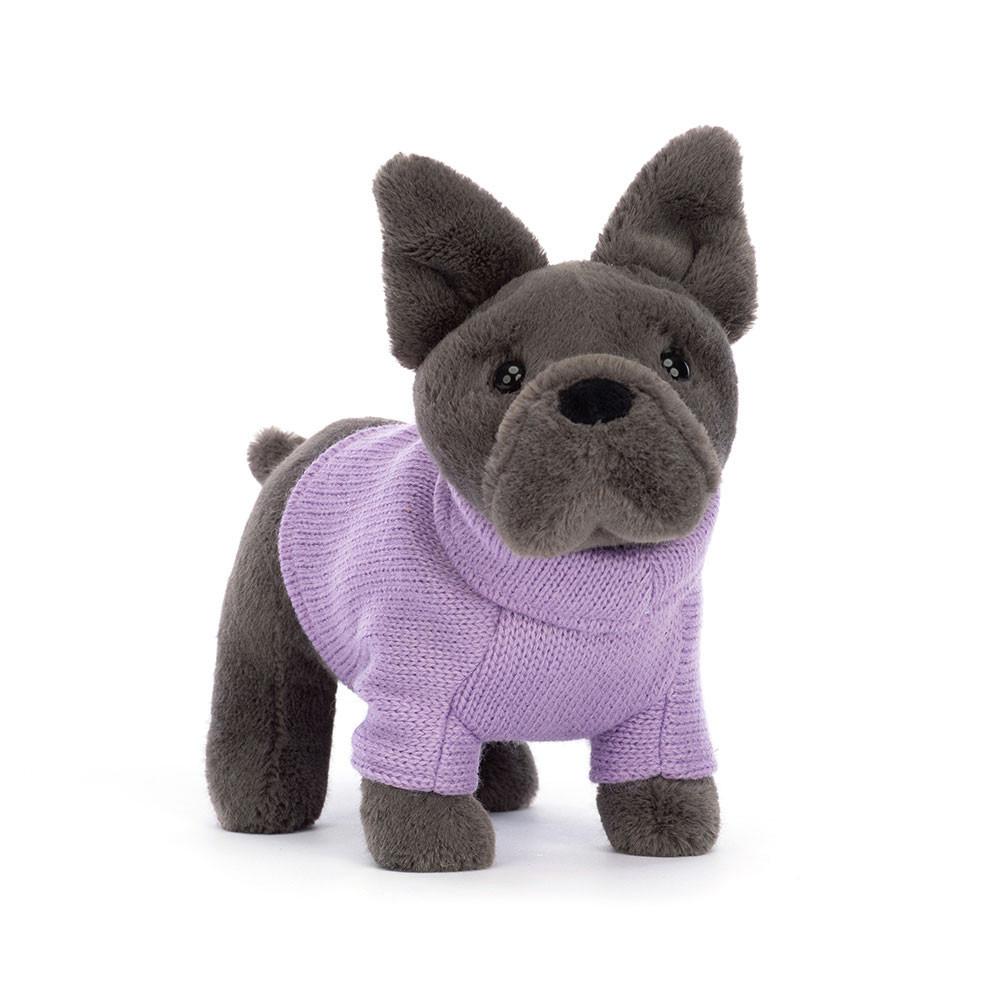 Pet Jellycat Plyšáci Sweater French Bulldog,17cm x 7cm x 19cm Šedé | PELIC-1843