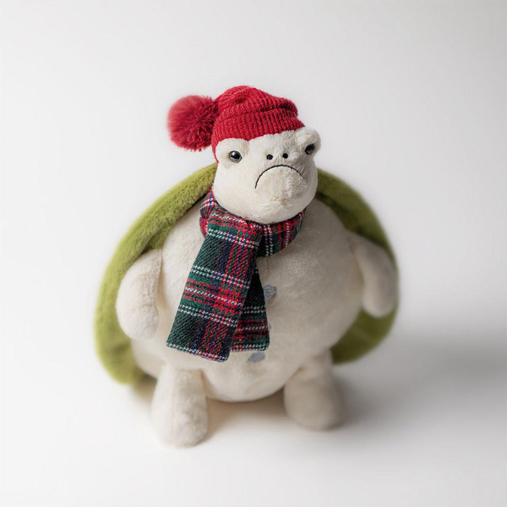 Plazi Jellycat Plyšáci Snowman Timmy Turtle,28cm x 20cm x 16cm Bílé | NWUVM-1938