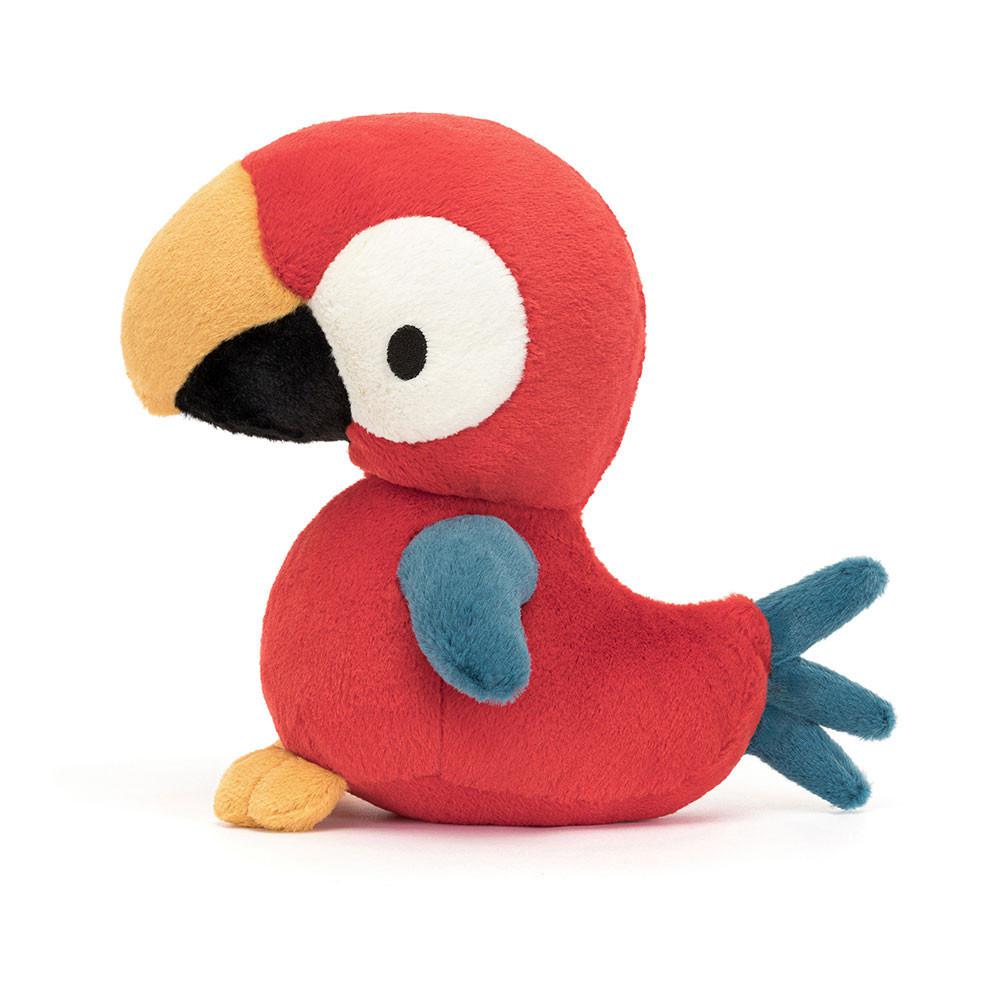 Ptáčci Jellycat Plyšáci Bodacious Beak Parrot,22cm x 10cm x 13cm Červené | VXSDR-5742