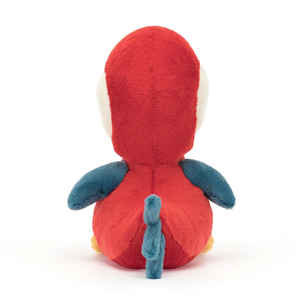 Ptáčci Jellycat Plyšáci Bodacious Beak Parrot,22cm x 10cm x 13cm Červené | VXSDR-5742