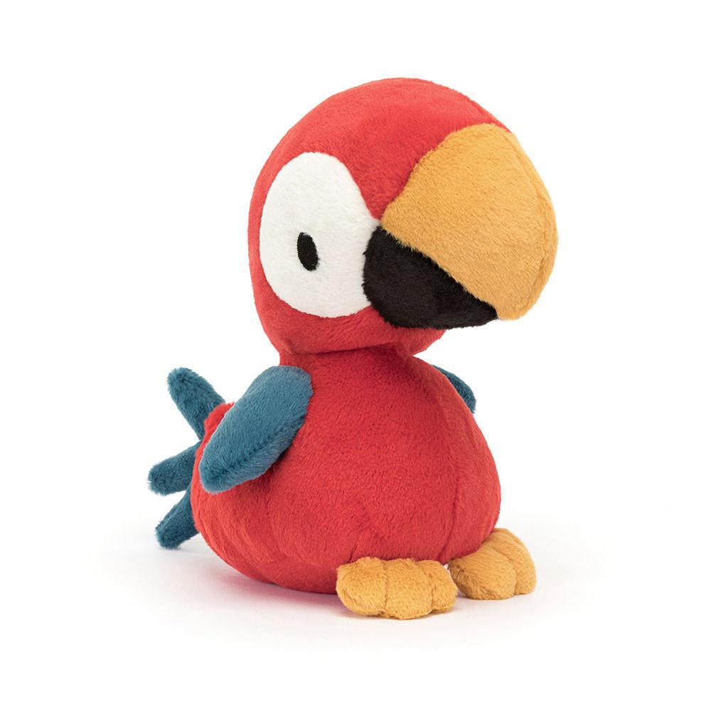 Ptáčci Jellycat Plyšáci Bodacious Beak Parrot,22cm x 10cm x 13cm Červené | VXSDR-5742