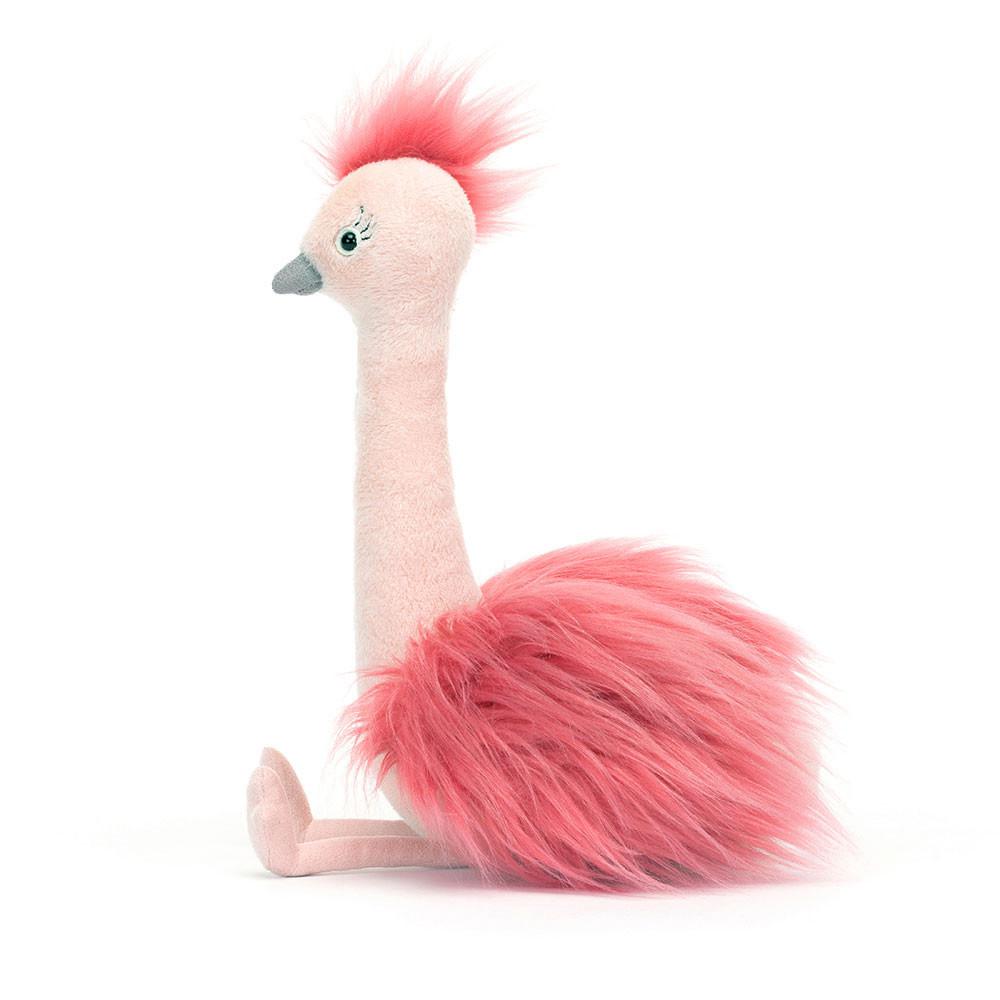 Ptáčci Jellycat Plyšáci Fou Fou Ostrich,31cm x 14cm x 15cm Růžové | AXQEO-9230
