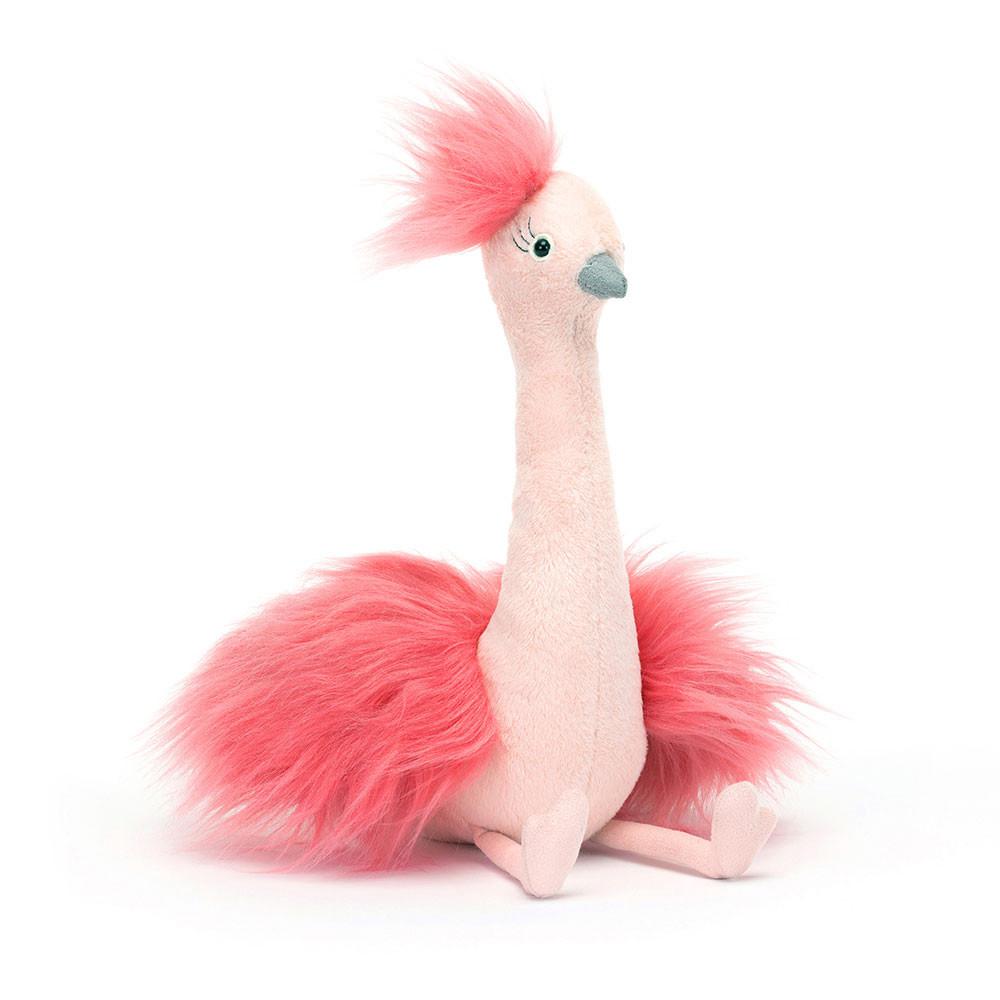 Ptáčci Jellycat Plyšáci Fou Fou Ostrich,31cm x 14cm x 15cm Růžové | AXQEO-9230