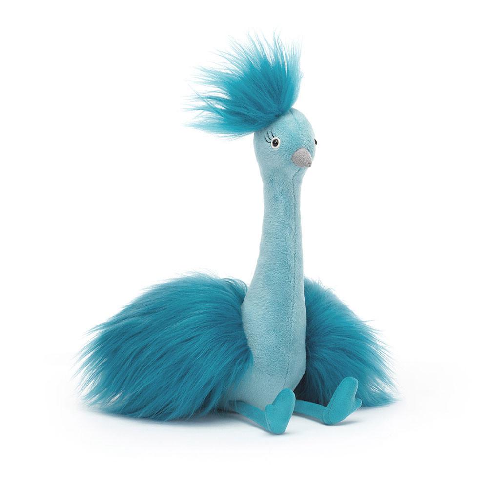 Ptáčci Jellycat Plyšáci Fou Fou Peacock,31cm x 14cm x 15cm Blankyt | UJSAZ-2160