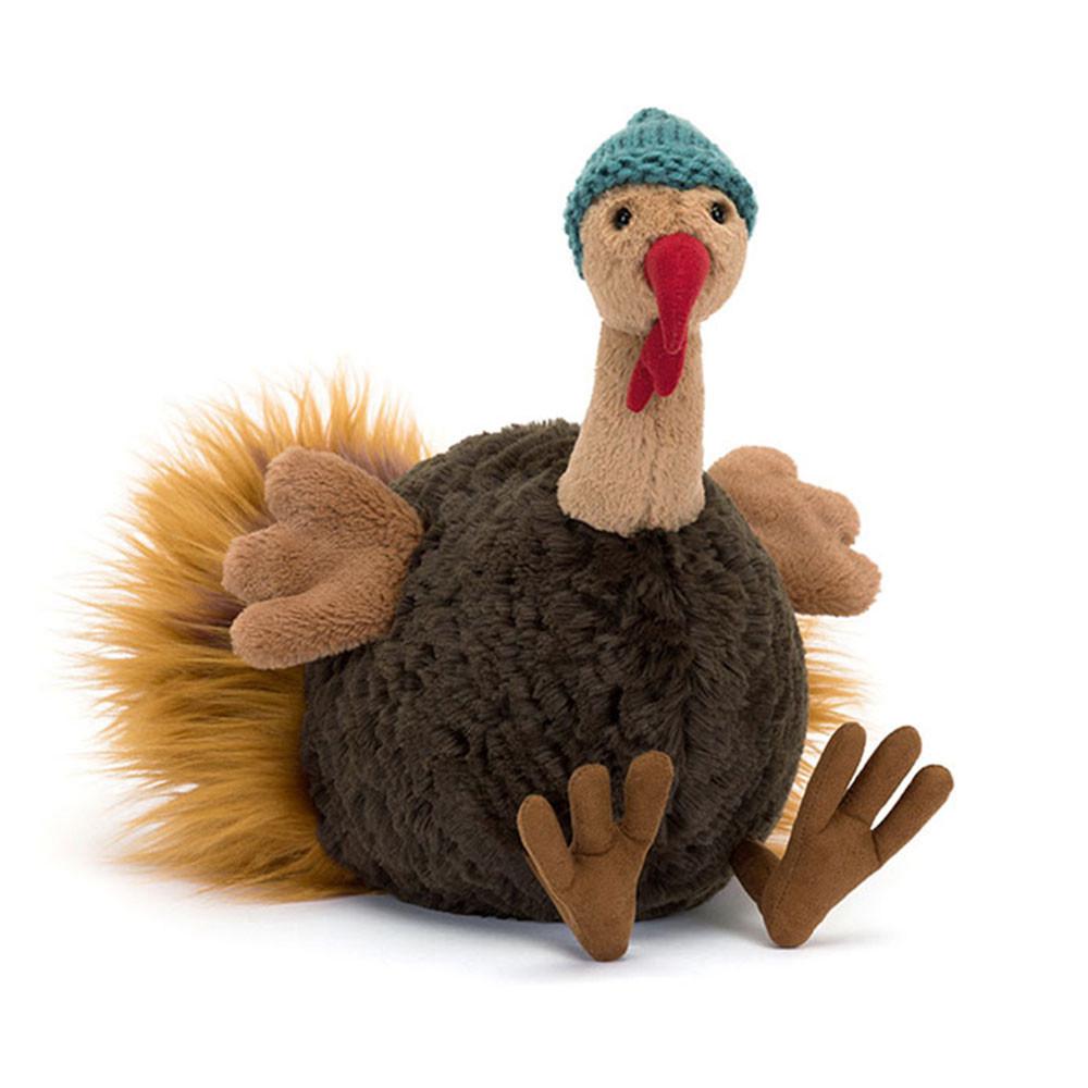 Ptáčci Jellycat Plyšáci Theo Turkey,29cm x 14cm x 20cm Hnědé | BFVNG-3684
