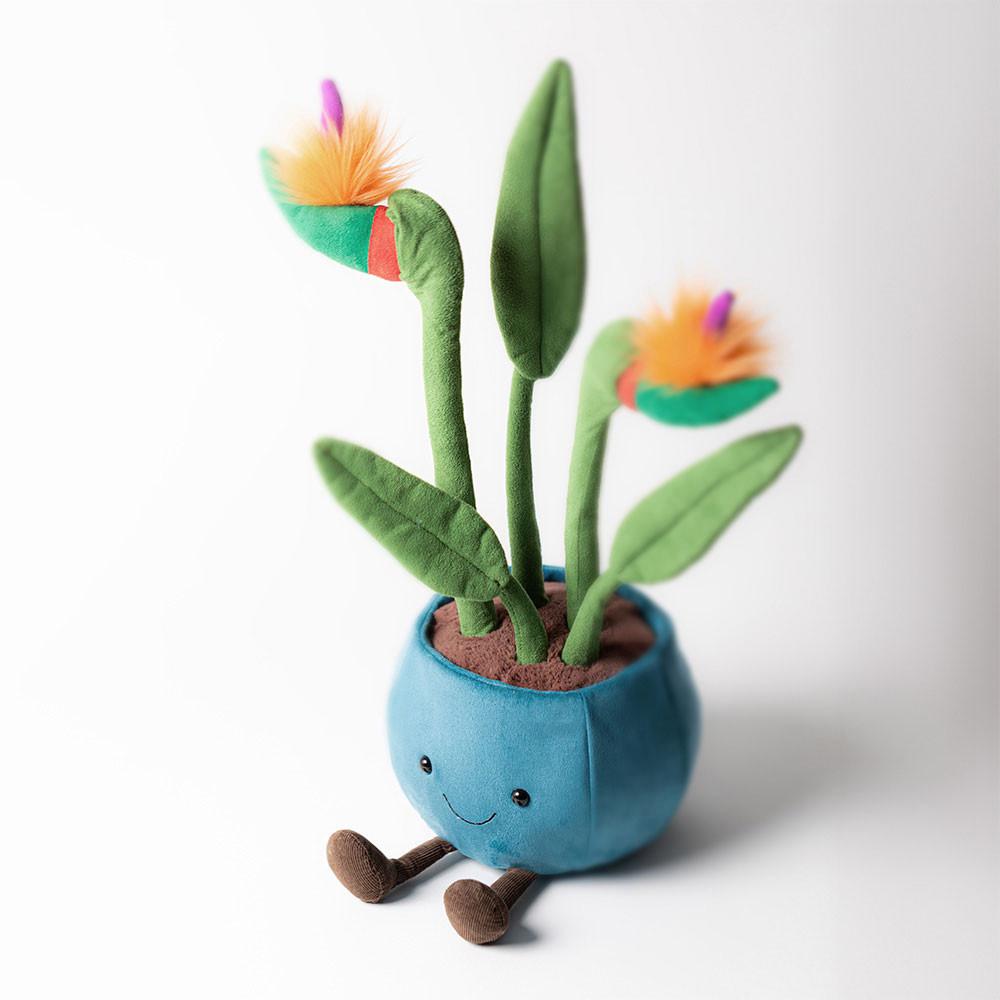 Rostliny Jellycat Plyšáci Amuseables Bird of Paradise,38cm x 17cm x 14cm Zelene | WMUDJ-6148