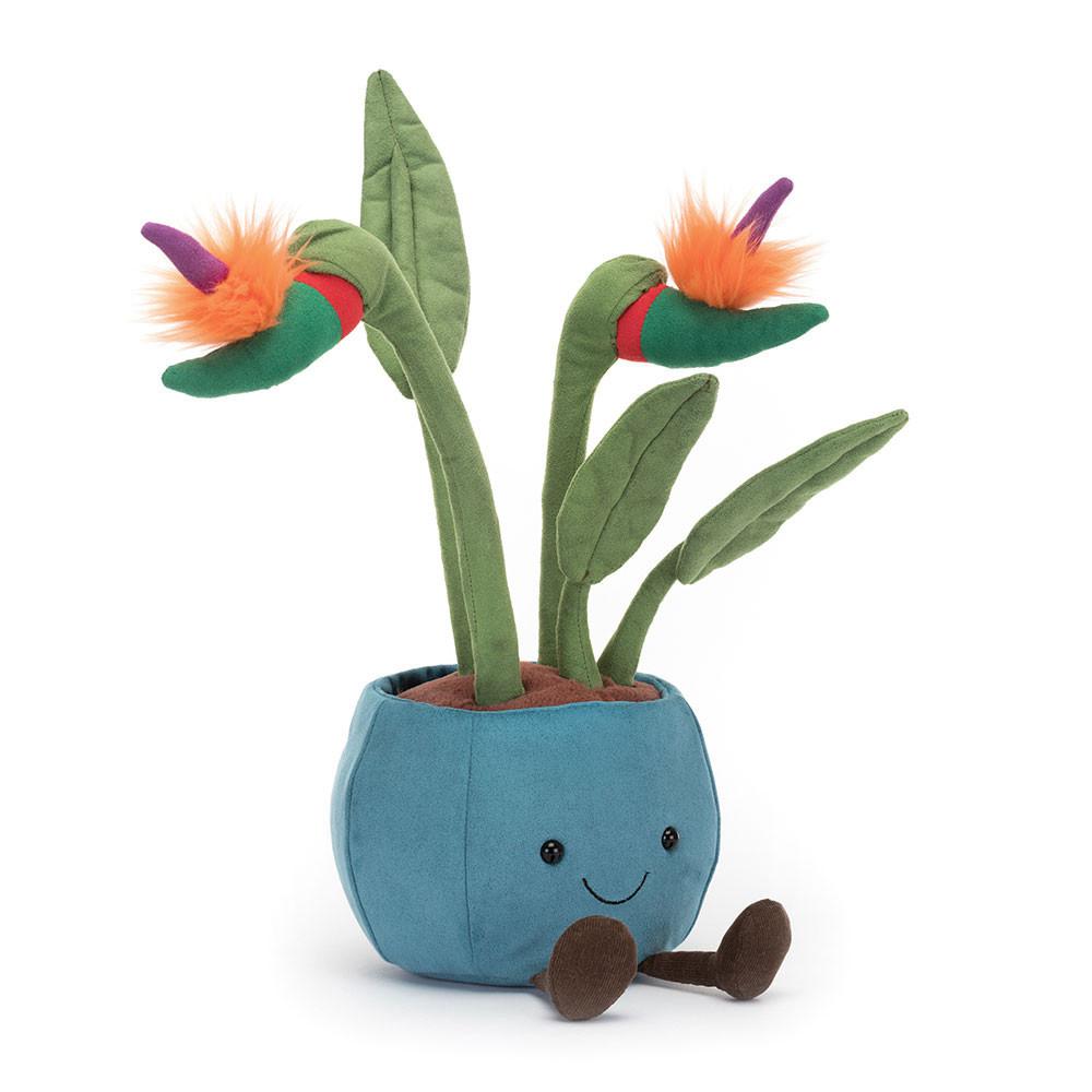 Rostliny Jellycat Plyšáci Amuseables Bird of Paradise,38cm x 17cm x 14cm Zelene | WMUDJ-6148