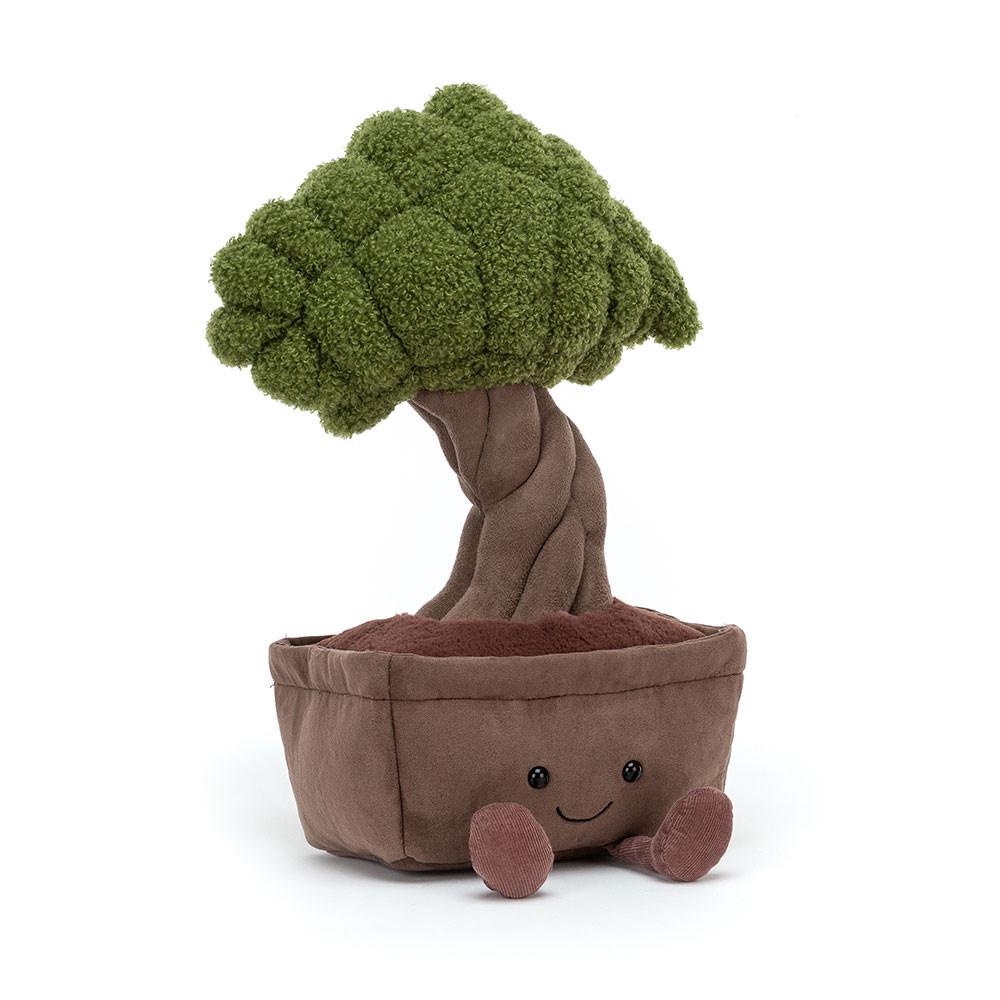 Rostliny Jellycat Plyšáci Amuseables Bonsai Tree,38cm x 18cm x 13cm Zelene | LCSEK-3524