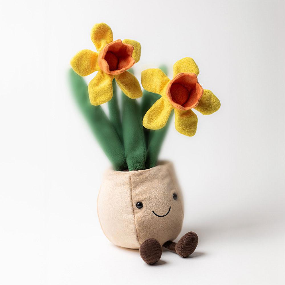 Rostliny Jellycat Plyšáci Amuseables Daffodil Pot,29cm x 11cm x 11cm Žluté | YHXBV-5970