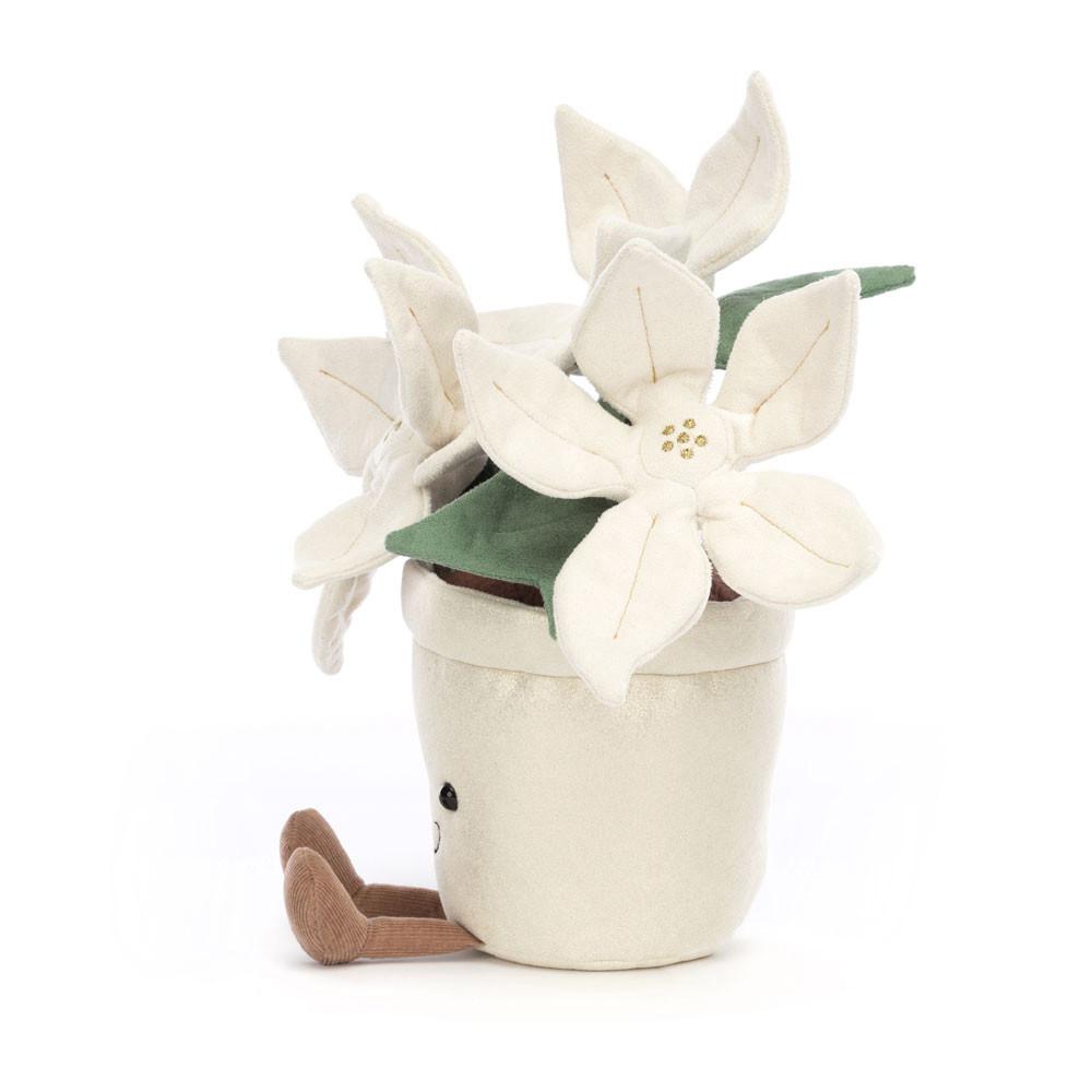 Rostliny Jellycat Plyšáci Amuseables Gold Poinsettia,25cm x 10cm x 10cm Bílé | DXZOP-4175