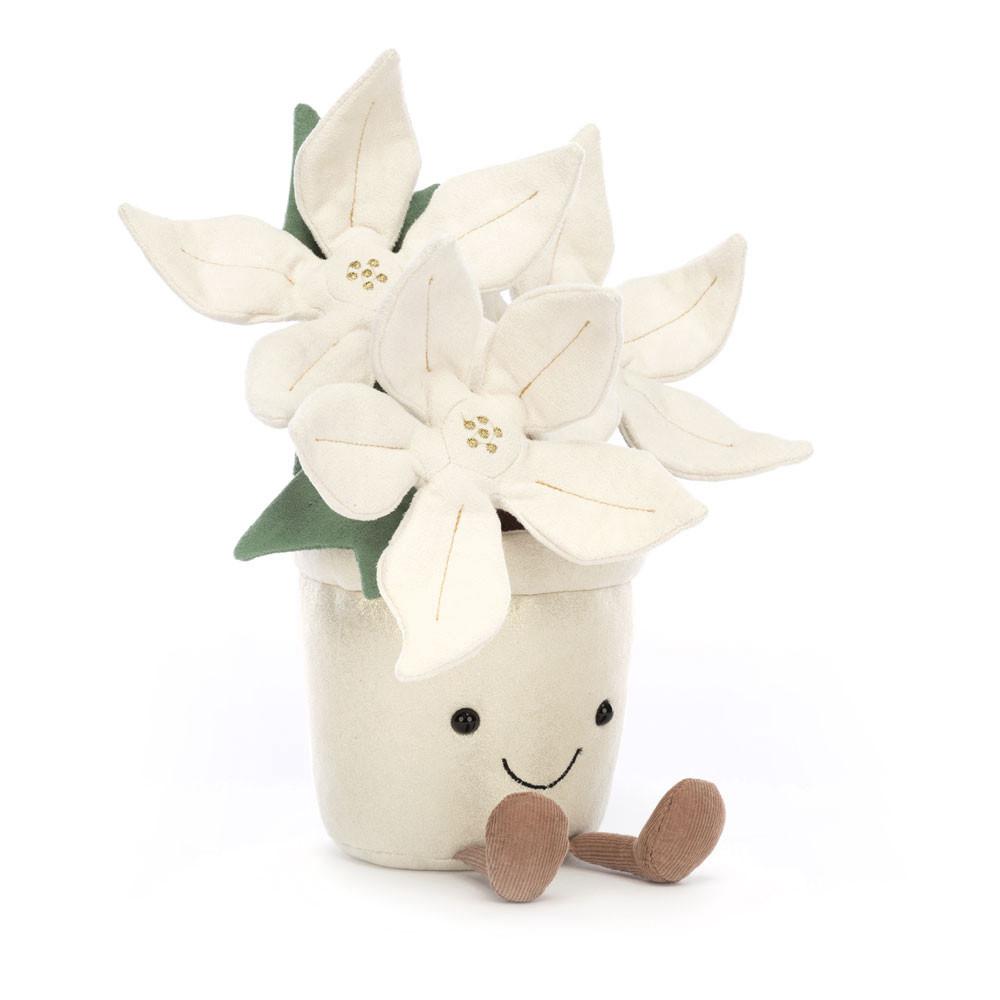 Rostliny Jellycat Plyšáci Amuseables Gold Poinsettia,25cm x 10cm x 10cm Bílé | DXZOP-4175