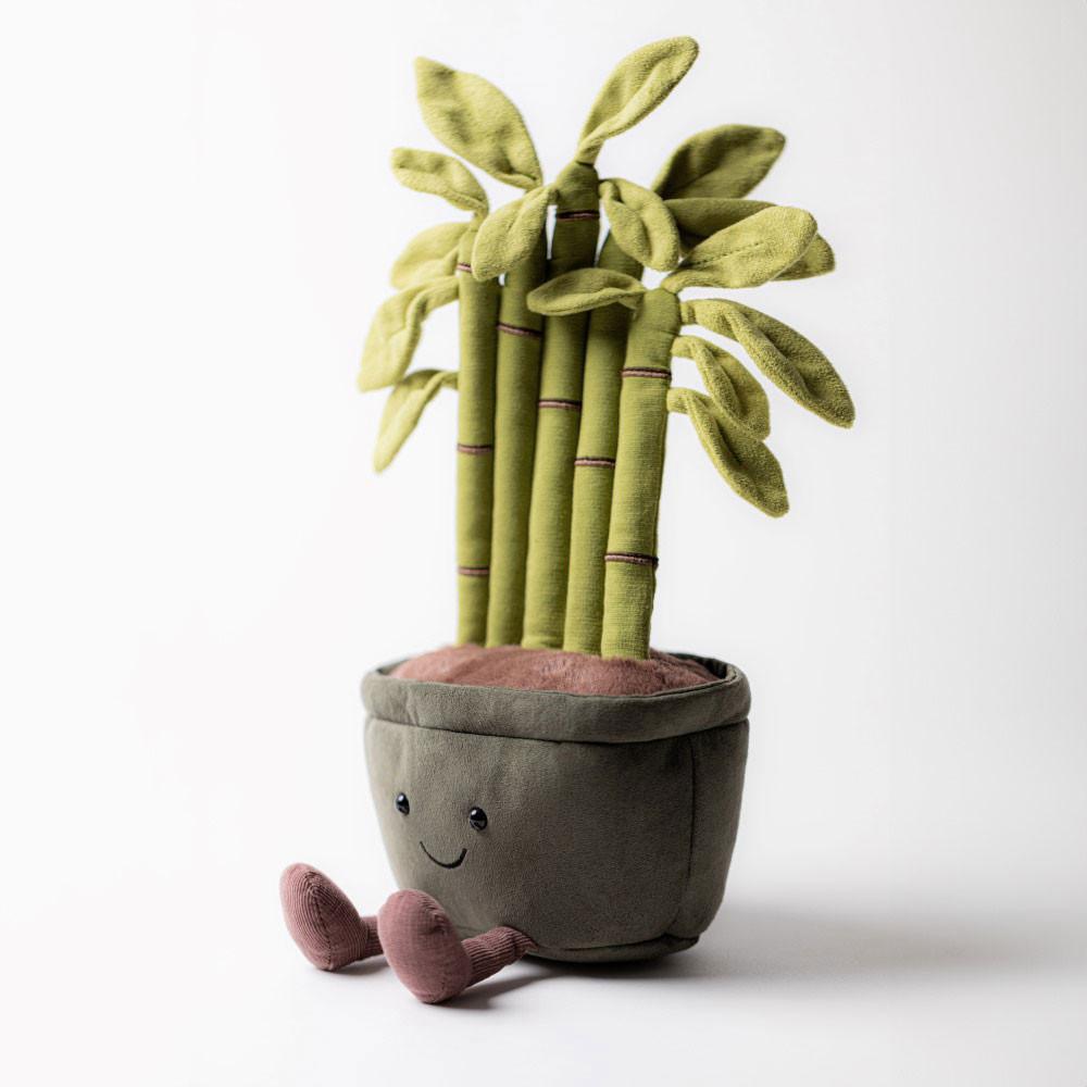 Rostliny Jellycat Plyšáci Amuseables Potted Bamboo,31cm x 12cm x 7cm Zelene | LJXZU-3785