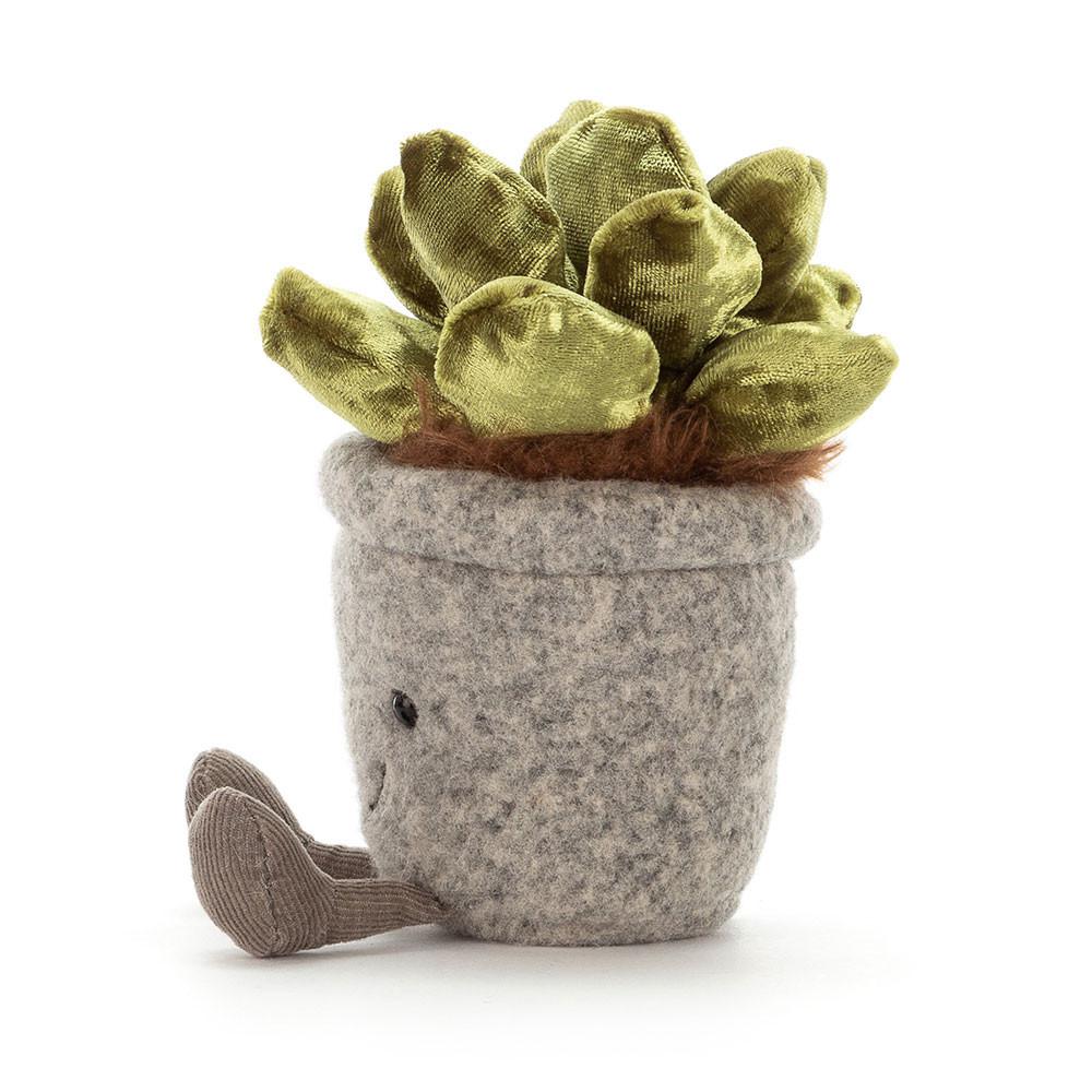 Rostliny Jellycat Plyšáci Amuseables Silly Succulent Jade,15cm x 7cm x 6cm Zelene | RWXEJ-9826