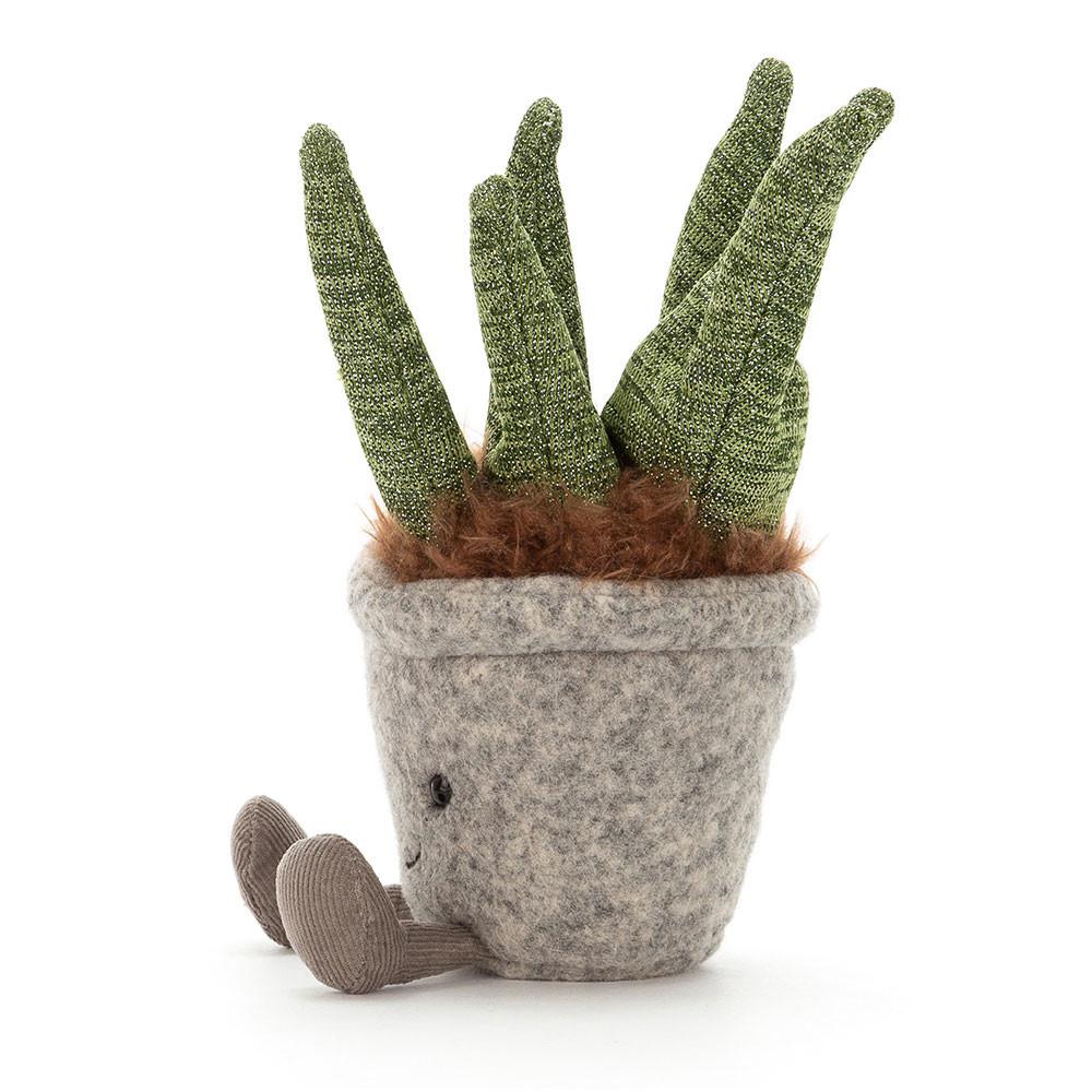 Rostliny Jellycat Plyšáci Amuseables Silly Succulent Aloe,21cm x 7cm x 6cm Zelene | TFEHK-5842
