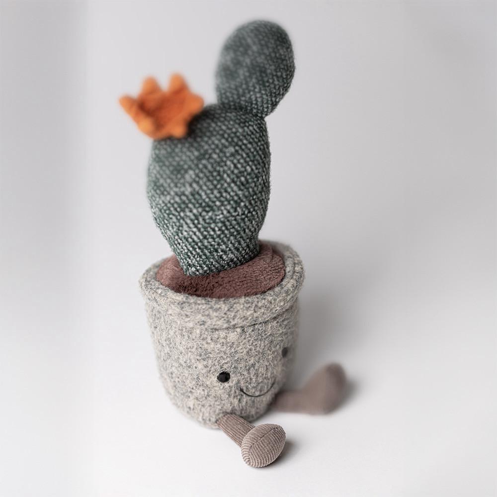 Rostliny Jellycat Plyšáci Silly Succulent Prickly Pear Cactus,24cm x 7cm x 6cm Zelene | FSKLA-4708