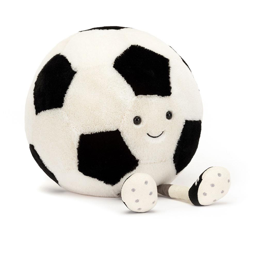 Sportovní Jellycat Plyšáci Amuseables Football,31cm x 21cm x 21cm Bílé | CZXAH-7935