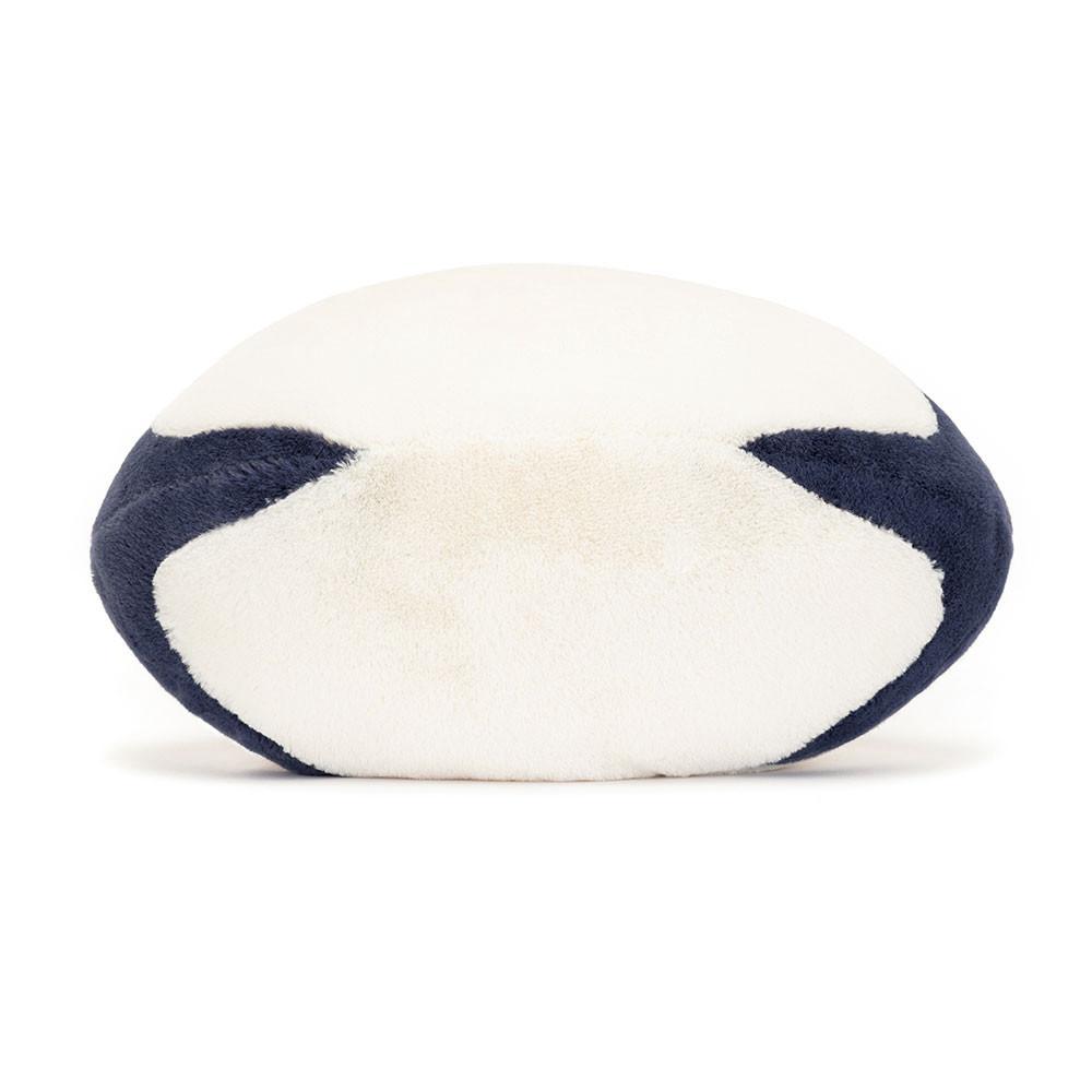 Sportovní Jellycat Plyšáci Amuseables Rugby Ball,18cm x 29cm x 13cm Bílé | WSXTN-7324