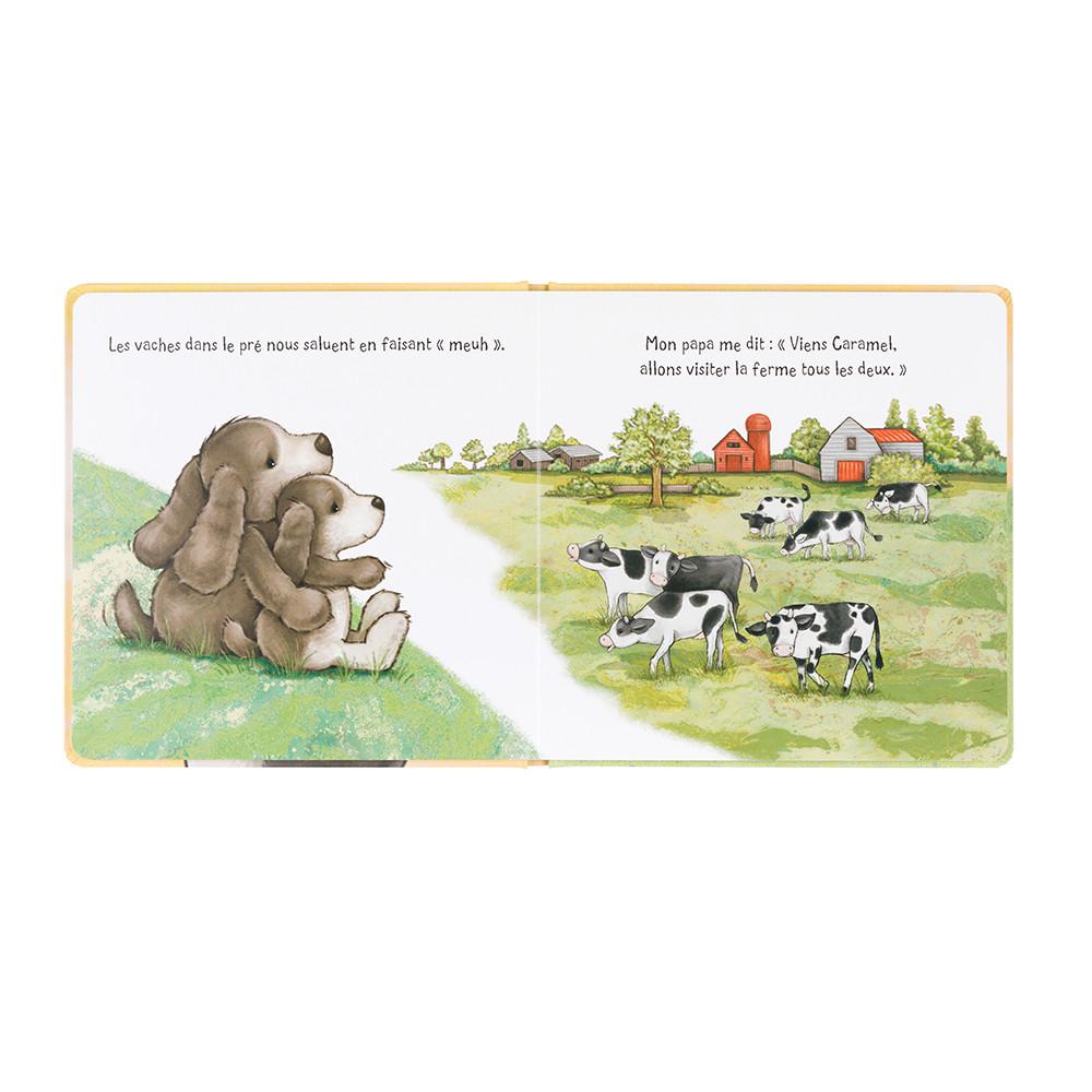 Story Knihy Jellycat Caramel Le Toutou Timide Et Son Papa Livre,21cm x 21cm x 2cm Hnědé | VMQSY-6345