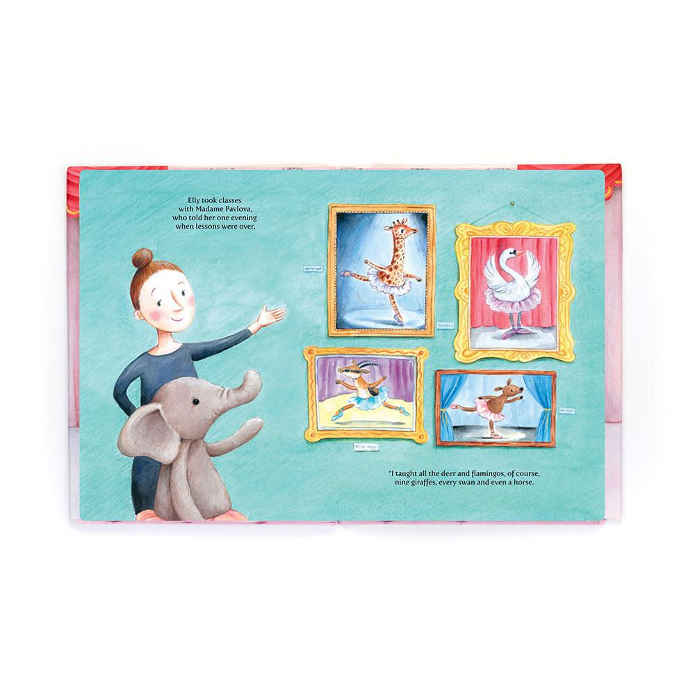 Story Knihy Jellycat Elly Ballerina,29cm x 22cm x 1cm Růžové | LWHRG-9381