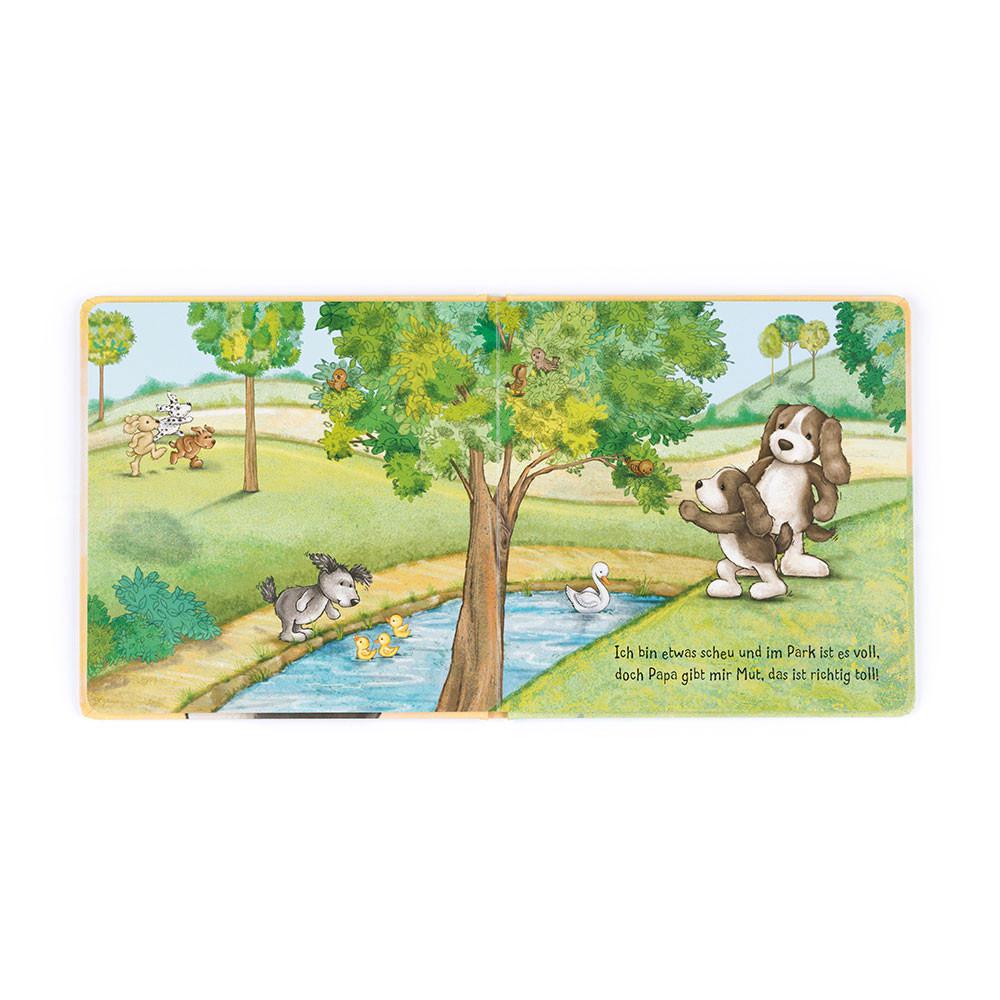 Story Knihy Jellycat Hündchen Schnuck und sein Papa Buch,21cm x 21cm x 2cm Hnědé | CQVEK-7352
