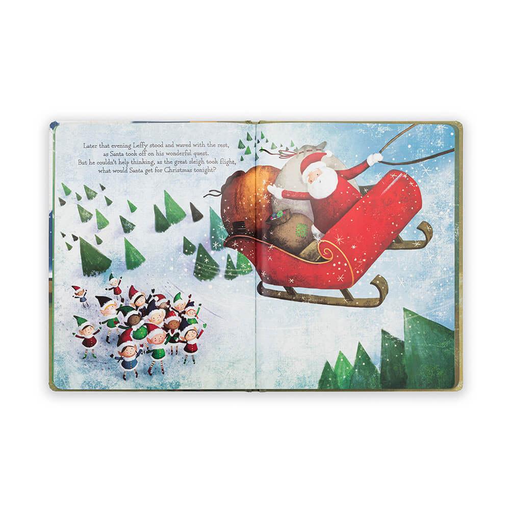 Story Knihy Jellycat Leffy's Christmas Gift,26cm x 20cm x 2cm Zelene | UGQVR-8165