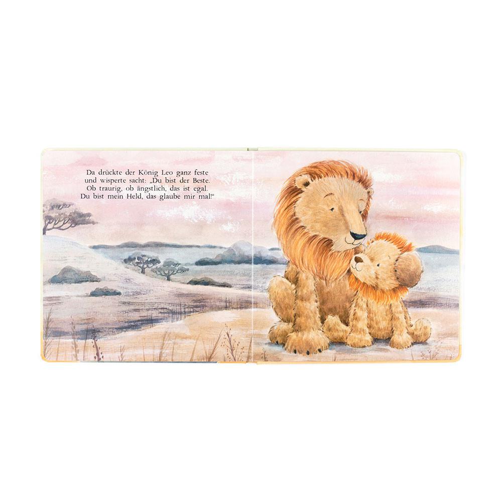 Story Knihy Jellycat Leo, Der Mutige Löwe Buch,23cm x 23cm x 2cm Žluté | WKXQN-1947