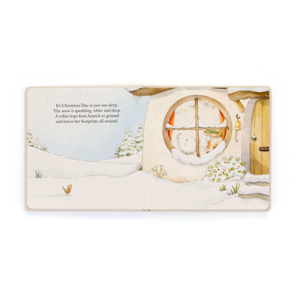 Story Knihy Jellycat Merry Mouse's Christmas Eve,19cm x 19cm x 2cm Bílé | FJZKX-6053