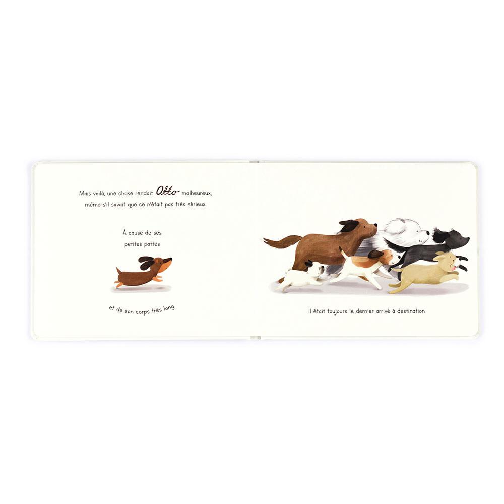 Story Knihy Jellycat Otto Le Petit Chien Saucisse Livre,18cm x 23cm x 2cm Bílé | JSHIK-5467