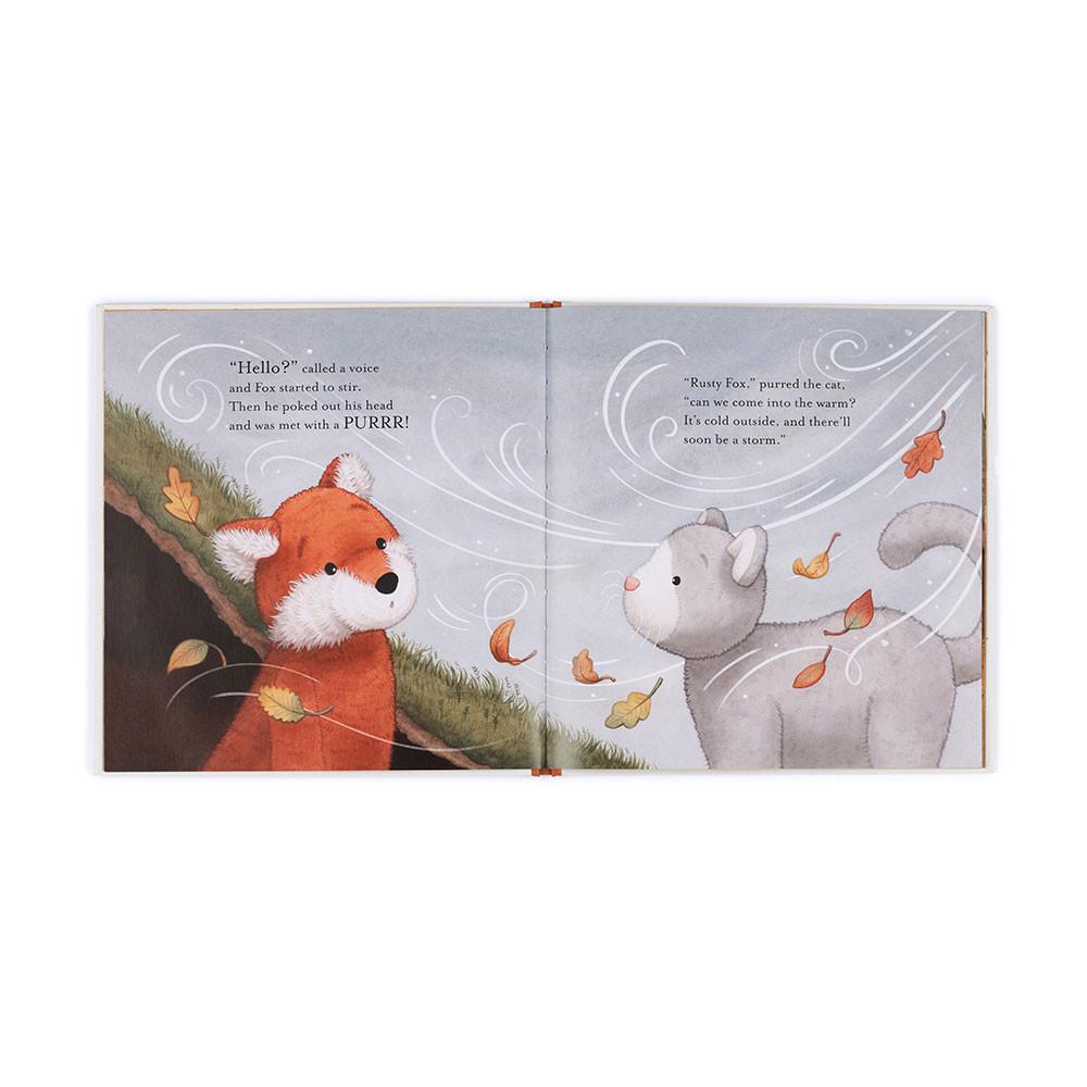 Story Knihy Jellycat Warm in the Storm,24cm x 25cm x 2cm Bílé | QTXLD-9061
