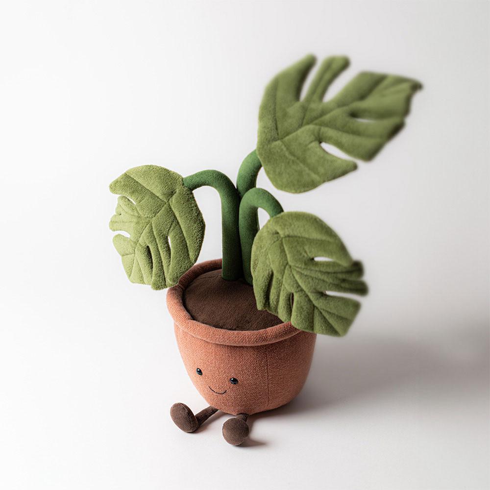 Svatebni Darek Jellycat Plyšáci Amuseables Monstera Plant,43cm x 15cm x 14cm Zelene | AUJIG-6102